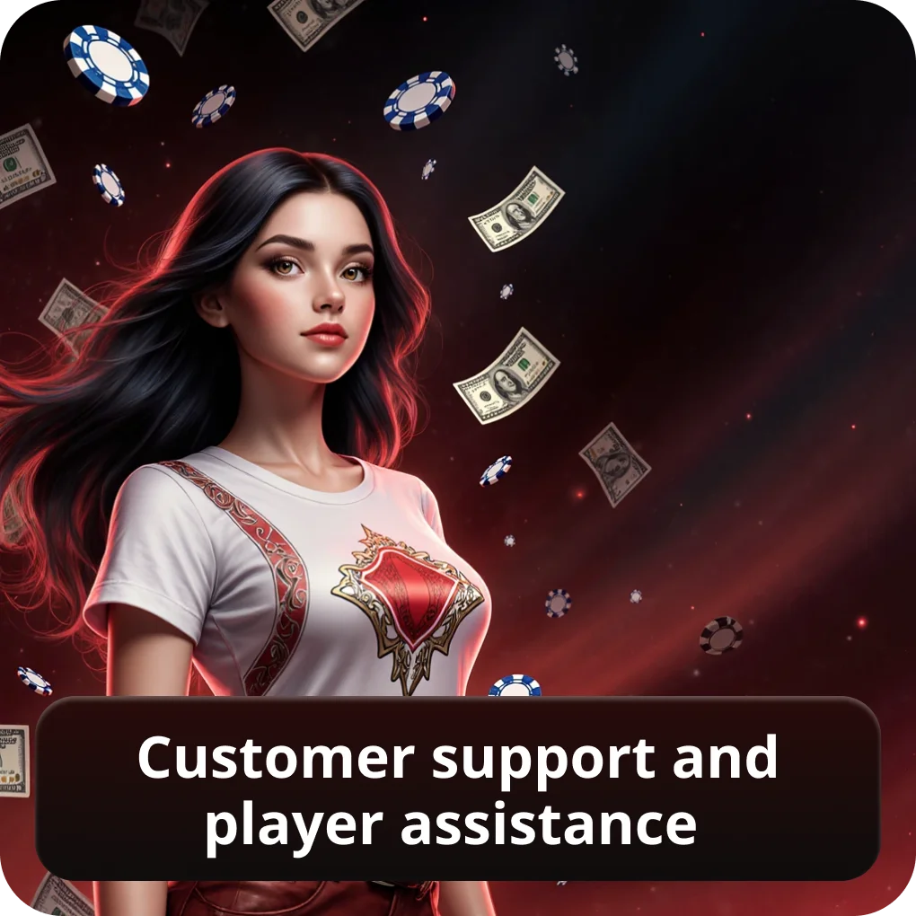 Customer support and player assistance Dracula Casino